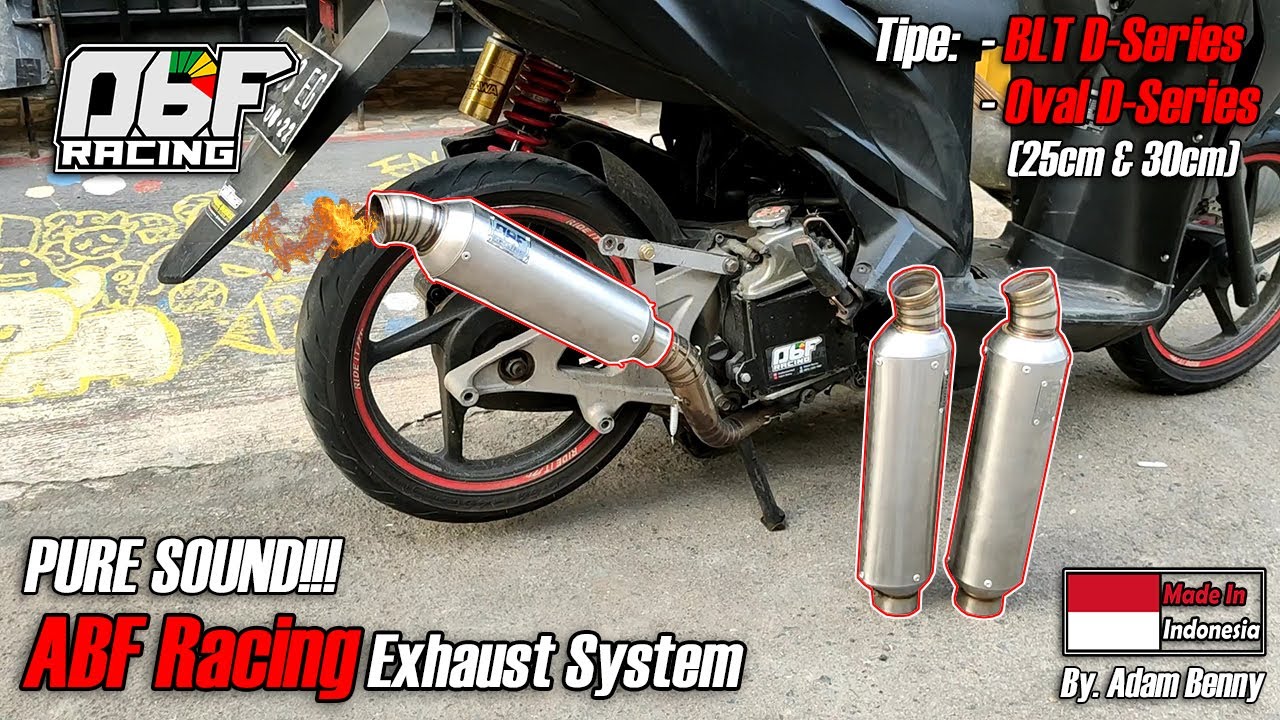 [REVIEW PURE SOUND] Silencer ABF Racing BLT & Oval D-Series Vario 125/Astrea Grand - By. Adam Benny