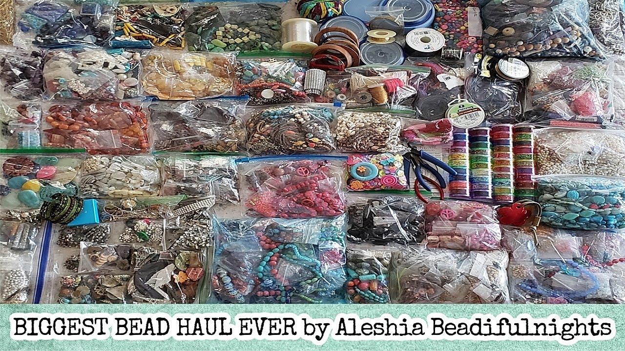 BIGGEST BEAD HAUL EVER 60lb. 15yr. COLLECTION 🎉 BEADHAULATHON🎉