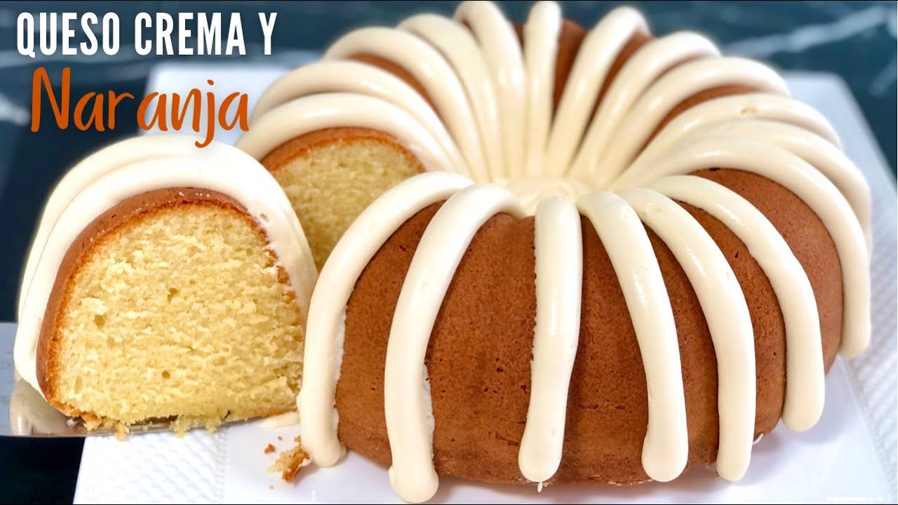 PASTEL DE NARANJA Y QUESO CREMA | BIZCOCHO SUAVE Y ESPONJOSO | POSTRES CON IXCHEL