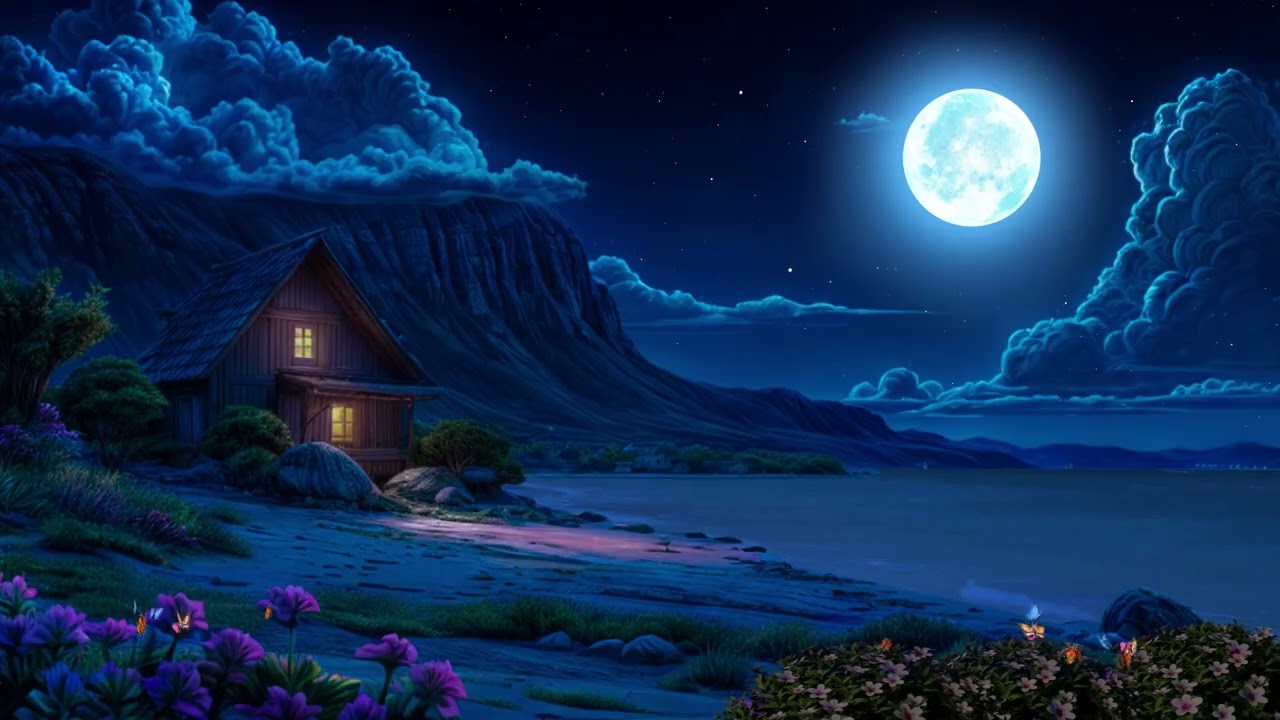 Sleep Better Under Moonlight | Gentle Night Sounds Ease Your Mind & Deeply Relax at Night 🌙✨