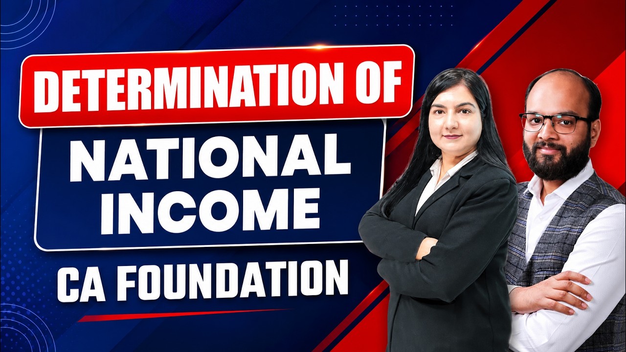 Determination of National Income | CA Foundation Jan/May 25 | Business Eco Ch 6 | National Income