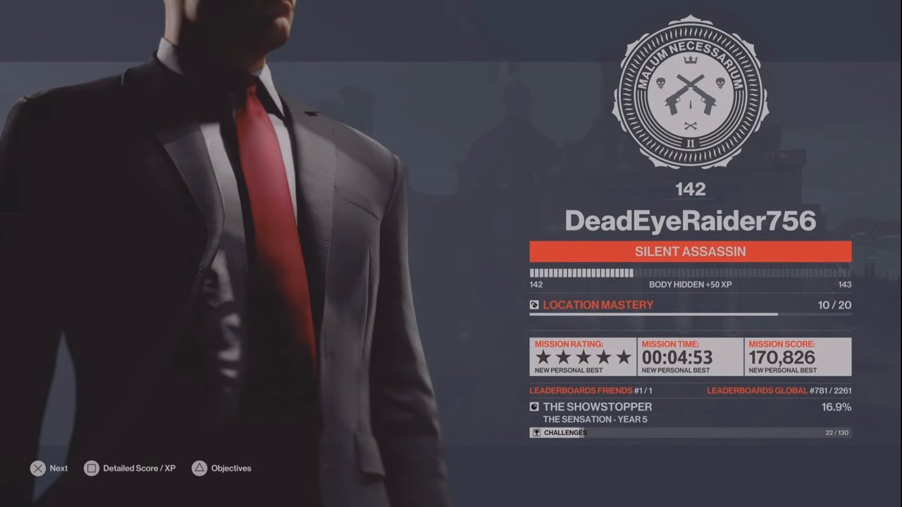 HITMAN 3 - "The Sensation" Silent Assassin Rating - Elusive Target