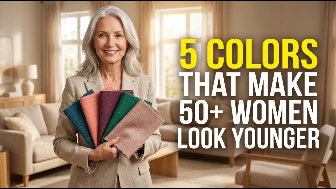 5 Colors That Make 50+ Women Look 10 Years Younger (Color Psychology Beauty Secret)
