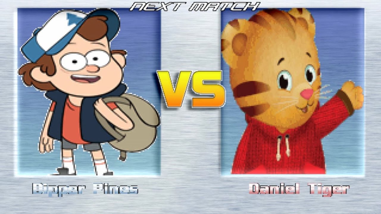 M.U.G.E.N BATTLES | Dipper Pines vs Daniel Tiger | Gravity Falls vs Daniel Tiger's Neighborhood