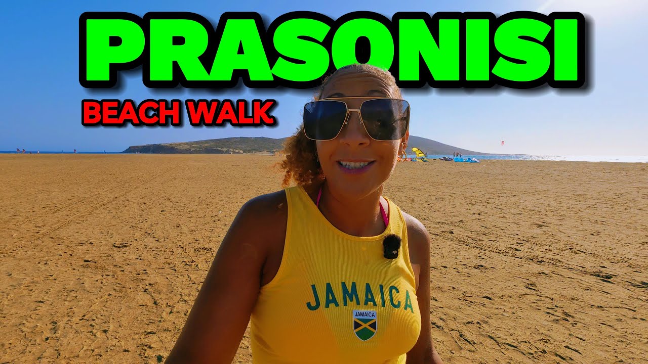 Prasonisi Beach Walk Where the Aegean Sea and the Mediterranean Meet Rhodes Greece