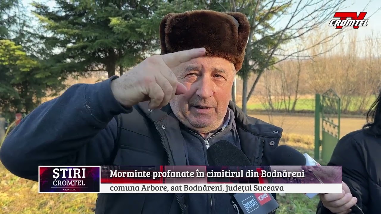 Mormintele din cimitirul penticostal din Bodnăreni au fost profanate de persoane necunoscute