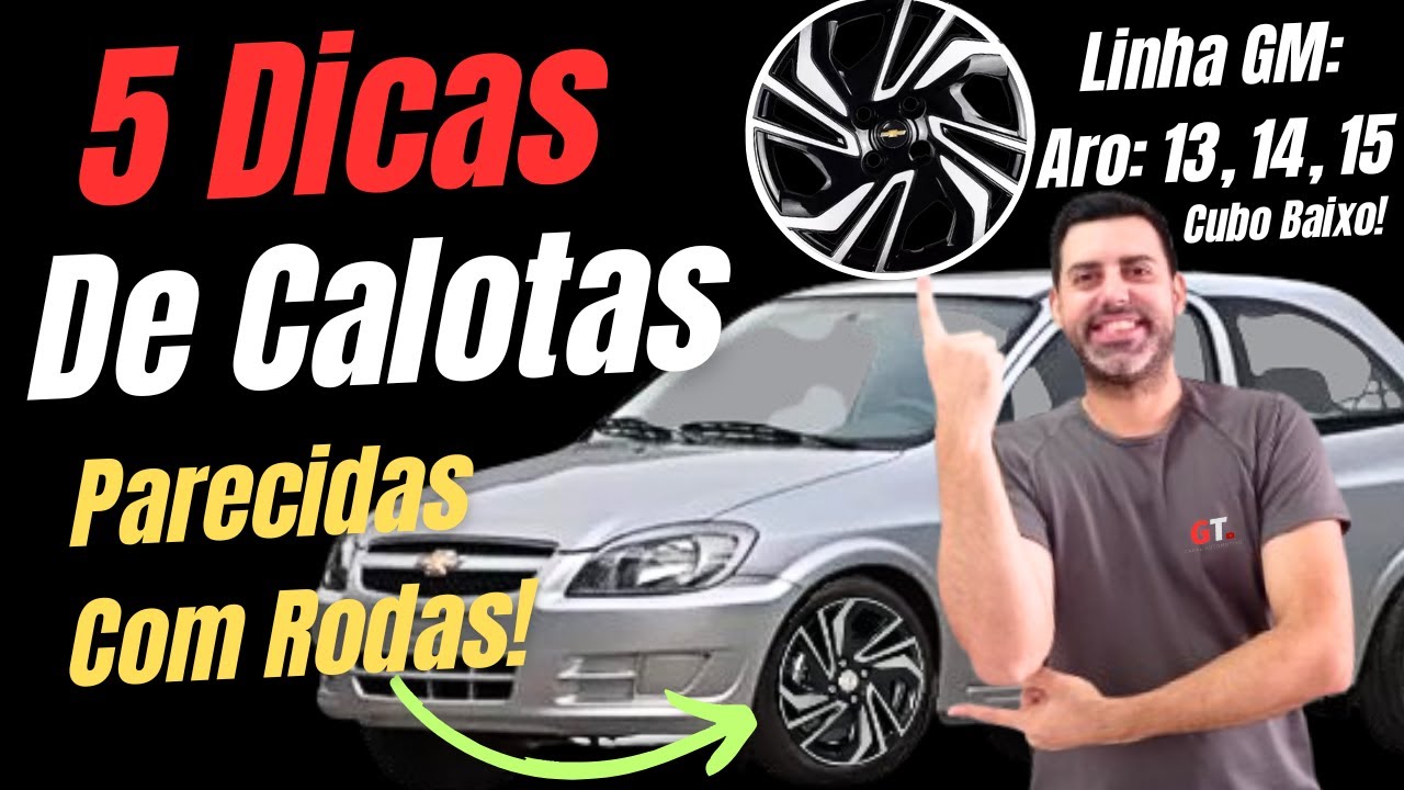 Calotas Esportivas que Parecem Rodas de Liga Leve para o Celta, Corsa Wind e Classic (Linha GM)