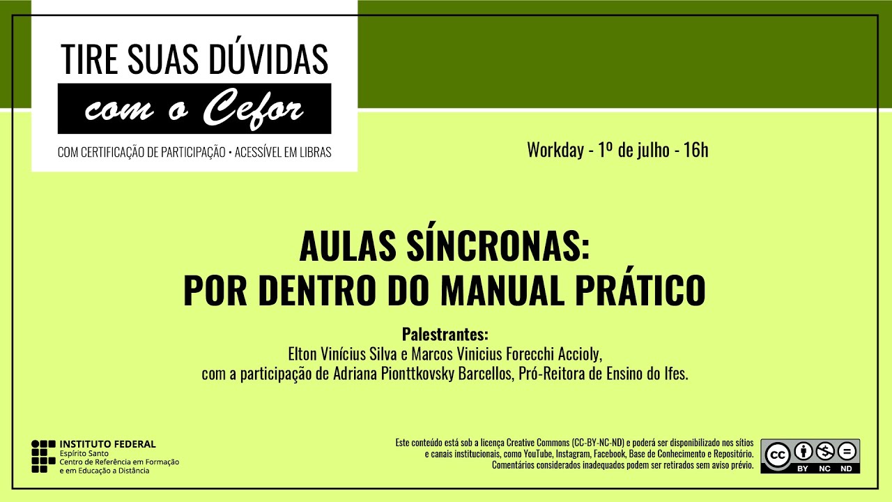01/07/21 - 16h = Aulas Síncronas: por dentro do manual prático - Elton Vinícius e Marcos Vinicius