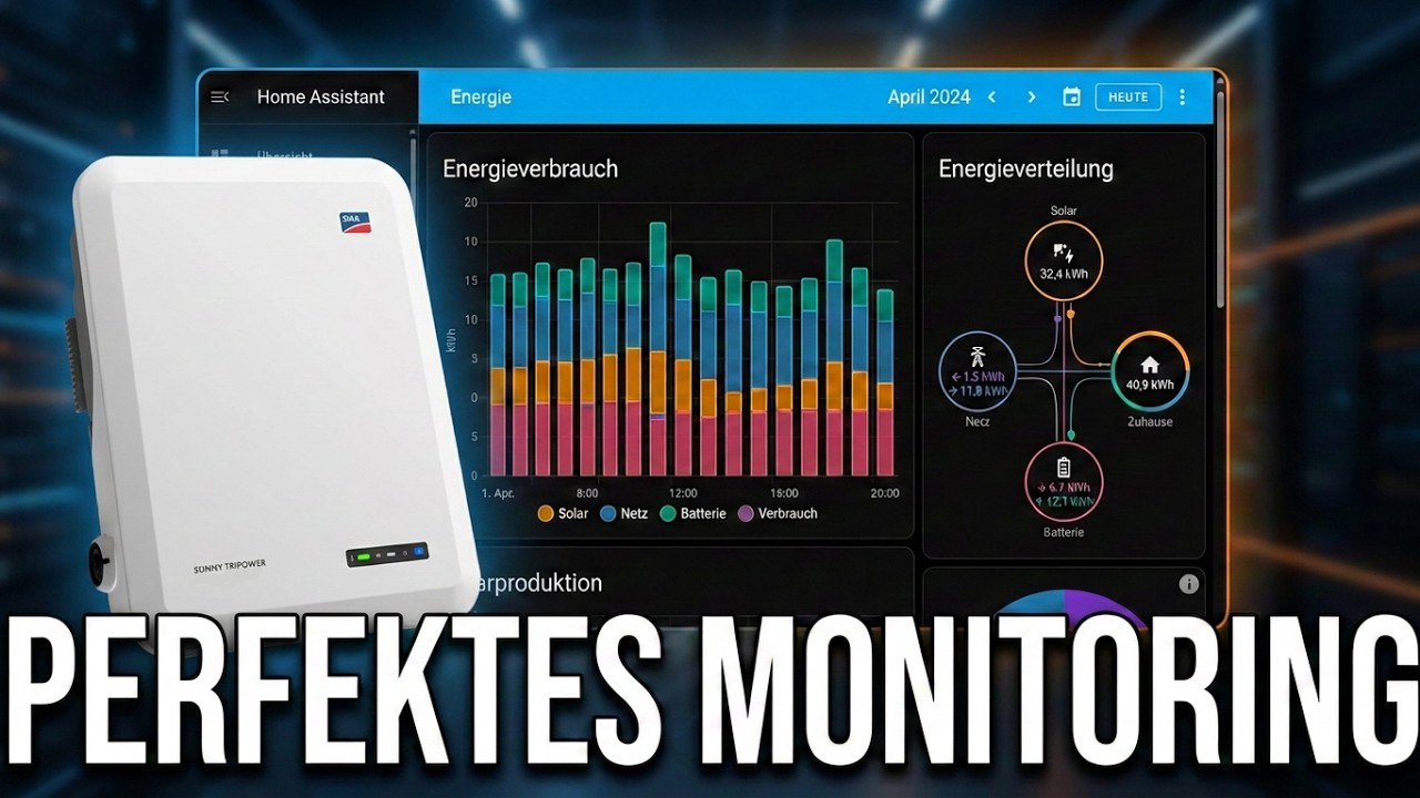 SMA-Wechselrichter in Home Assistant integrieren | Perfektes Anlagenmonitoring 🤩| ElektrikTrick