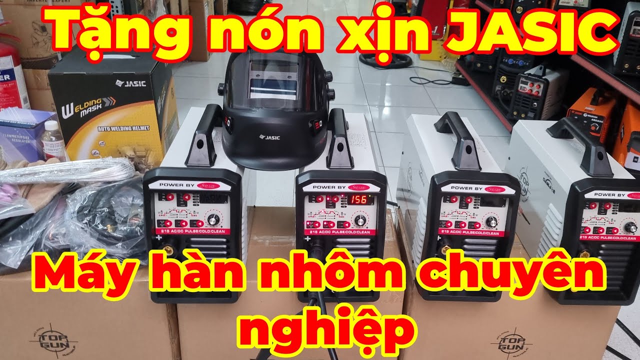 Máy hàn nhôm chuyên nghiệp TIG-215 AC/DC TOPGUN ÚC dòng máy đáng đồng tiền bát gạo
