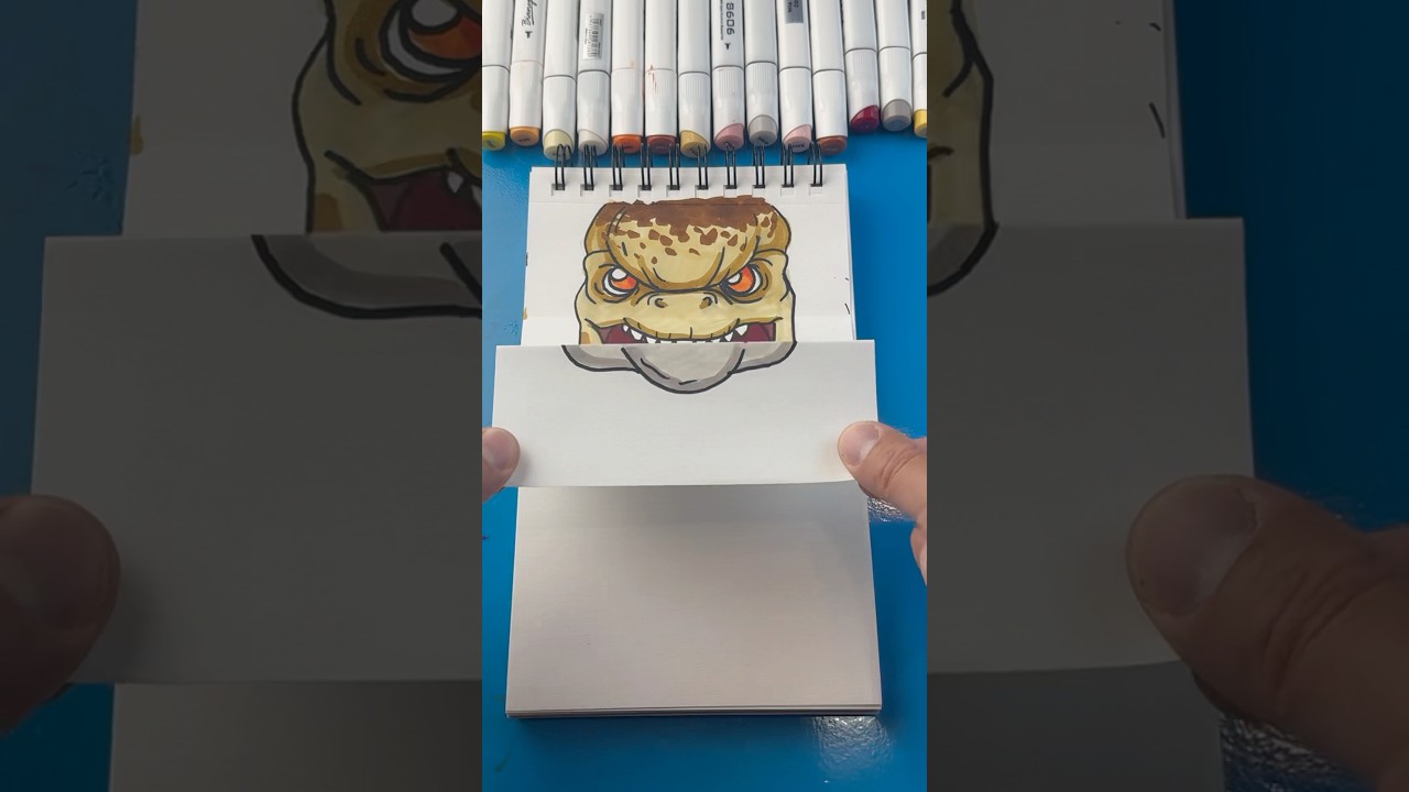 How to Draw Jurassic World Rebirth D Rex Folding Surprise #shorts #drawing #shortsdrawing