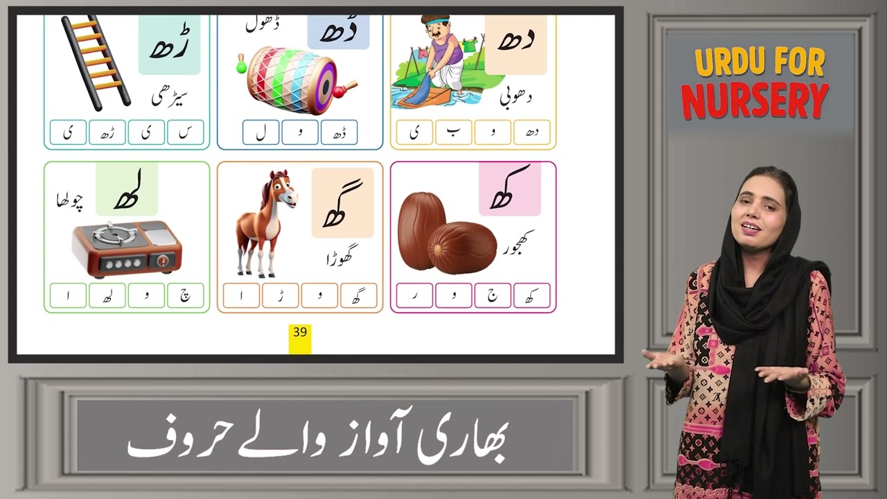 Urdu for Kids 4+ | Bhari Awaaz Walay Huroof | Teacher Guide for Early Urdu