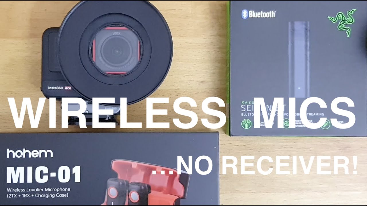 Insta360 Ace Pro X3 Bluetooth Wireless Microphone no receiver Seiren Razer Hohem earpods audio delay