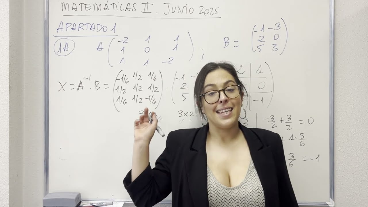PAU Cantabria Junio 2025. Matemáticas II (Apartado 1/4)