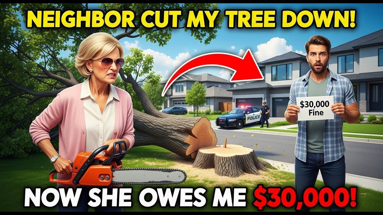 My Neighbor Cut Down My Tree Without Permission So I Made Her Pay $30,000  HOA  Karen Revenge Story