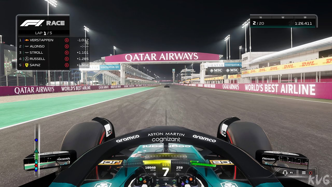 F1 23 - Lusail International Circuit - Lusail (Qatar Grand Prix) - Gameplay (PS5 UHD) [4K60FPS]