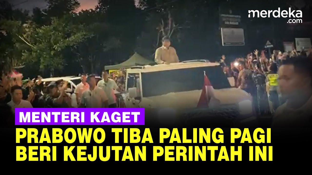 Hari Pertama Pembekalan di Akmil! Prabowo Datang Paling Pagi Buat Menteri Kaget, Beri Perintah ini