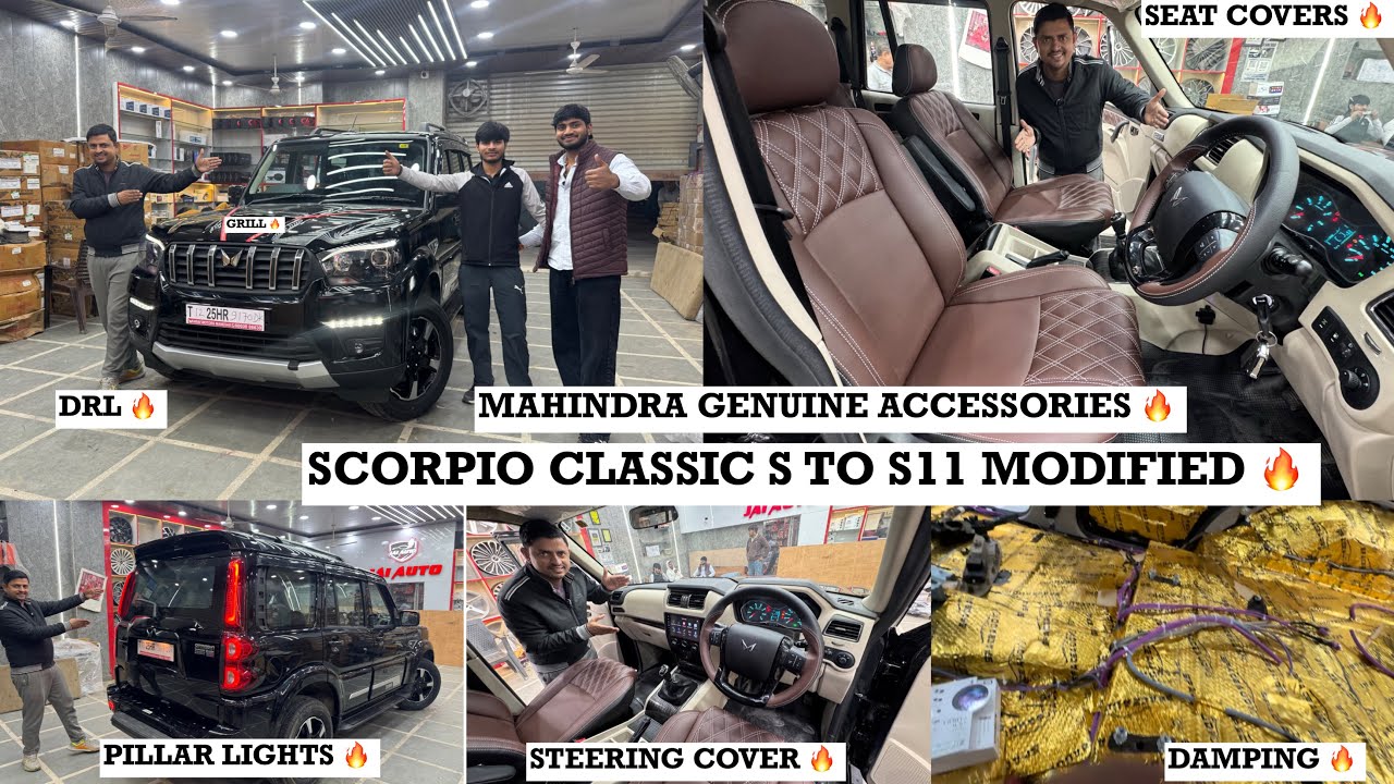 2026 SCORPIO CLASSIC S MODIFIED TO S11✅ MAHINDRA GENUINE WORK✅ BASE TO TOP✅ JAI AUTO RAMA ROAD✅
