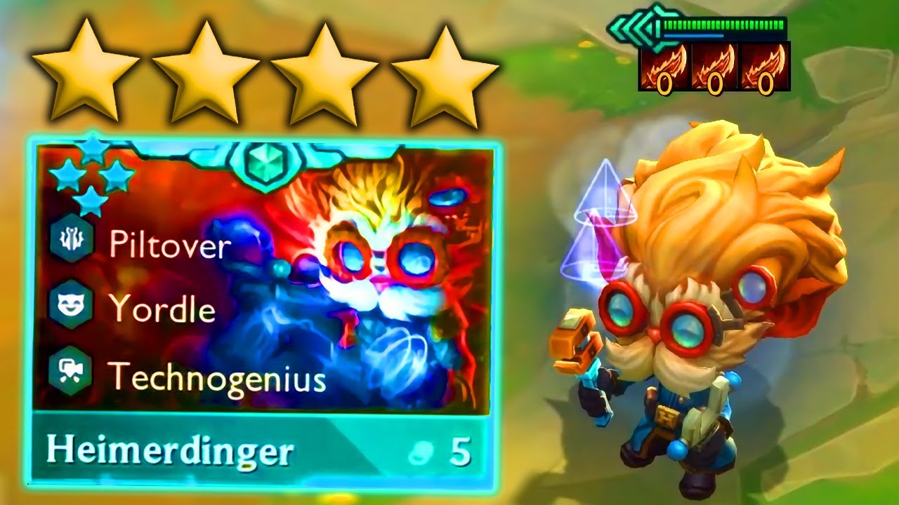 HEIMERDINGER 4 STAR IS BACK ⭐⭐⭐⭐ | TFT Set 9