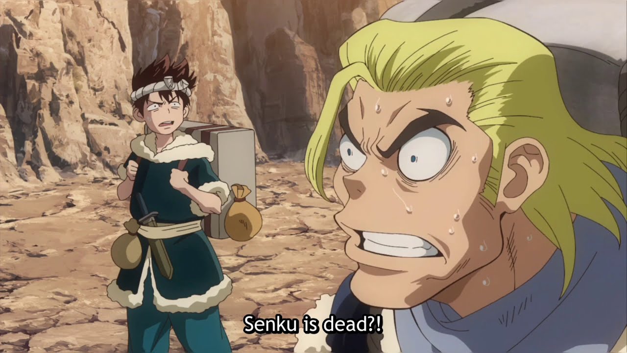 dr stone wars latest episode 2 Senku first cell phone communication