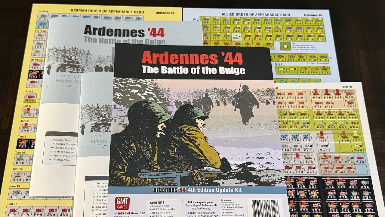 Ardennes’44: 4th Edition Update Kit (GMT) - Unbag & First Look