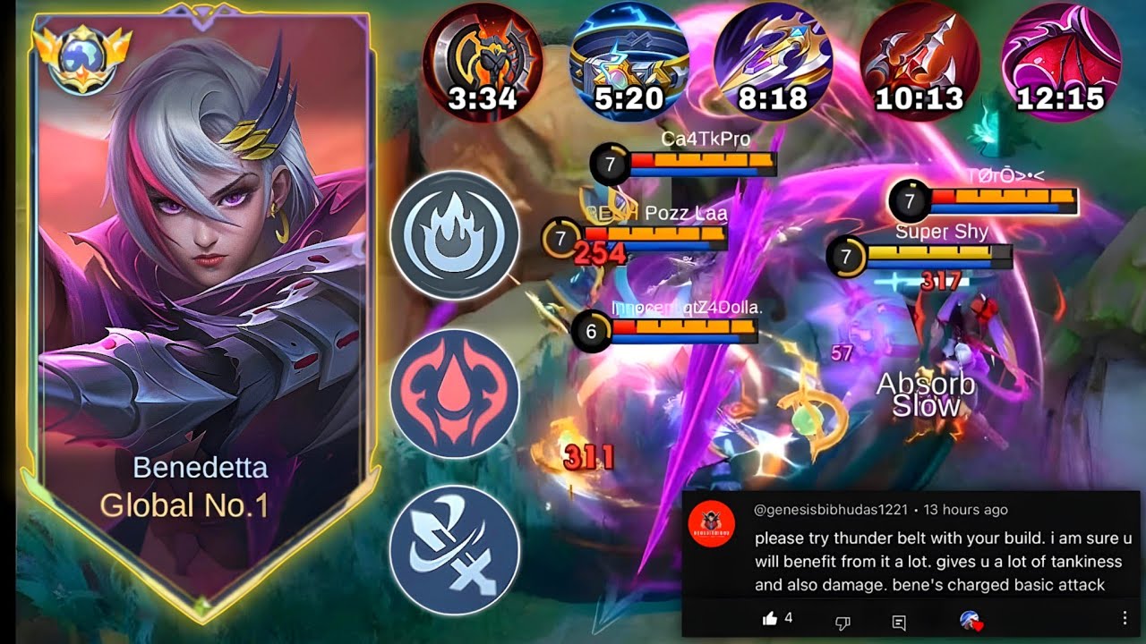 NEW TRUE DAMAGE HYBRID BUILD FOR BENEDETTA SOLO RANK!! 🔥 (must try) | MOBILE LEGENDS