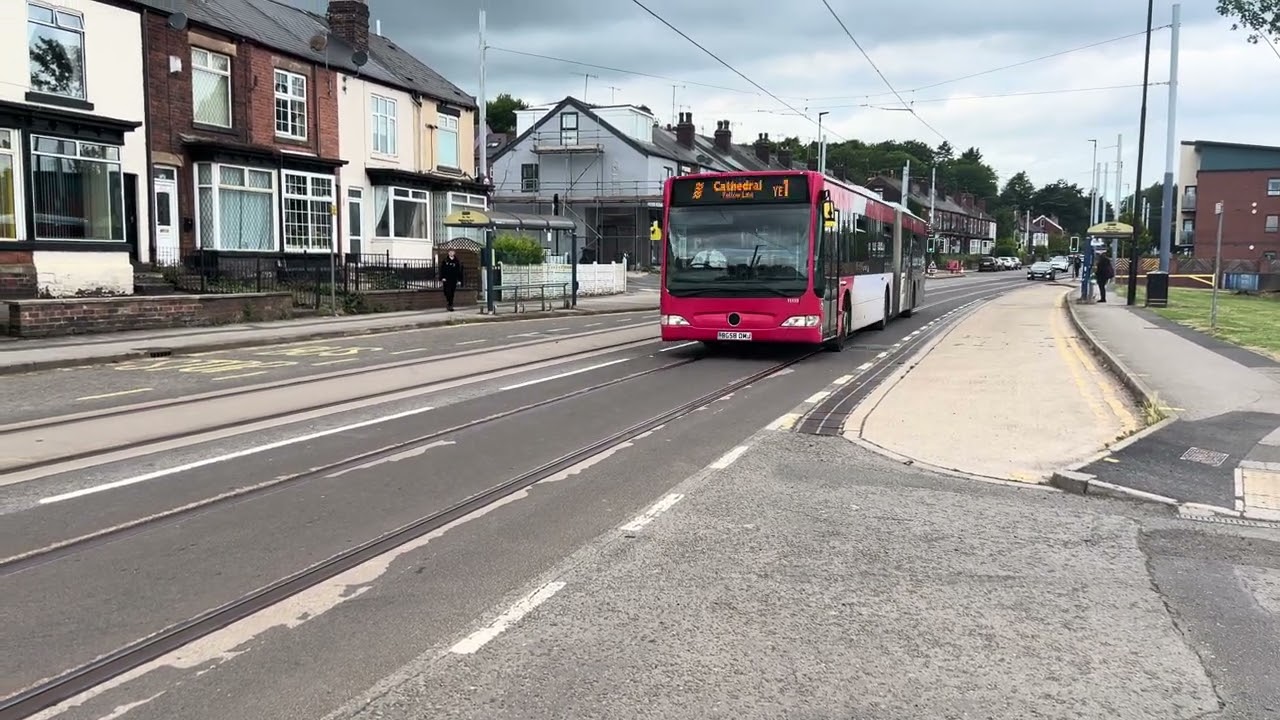 City Transport Group 11113 heads along Middlewood Road with a Tram Replacement service to Cathedral
