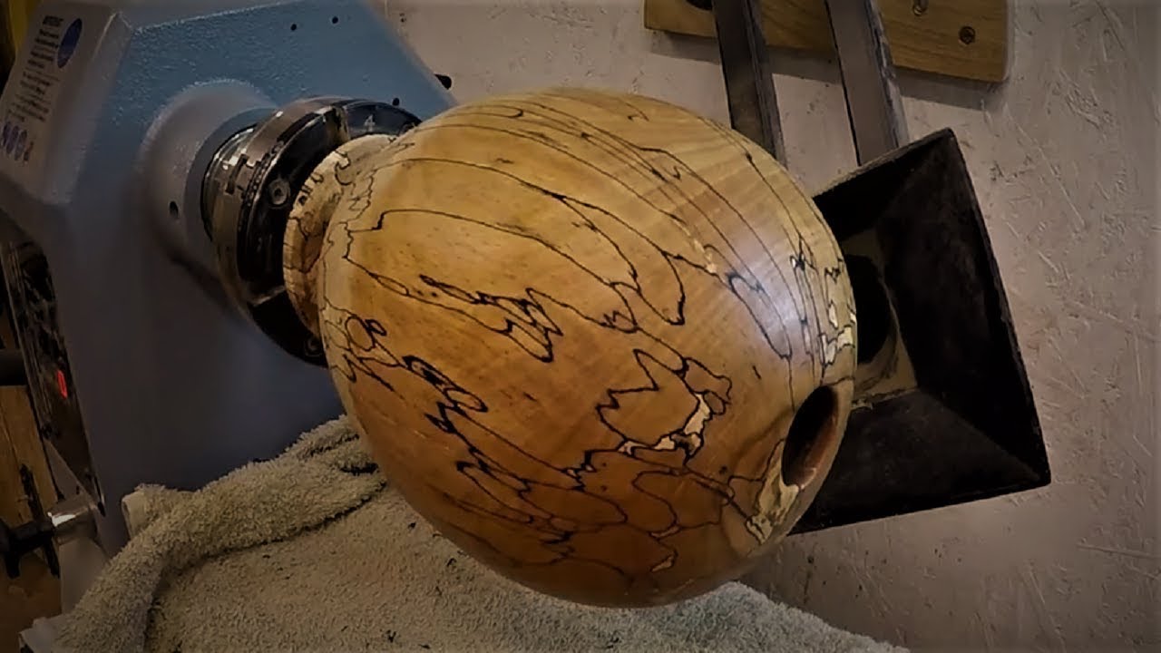 Woodturning -  The Spalted Beech Hollow Form