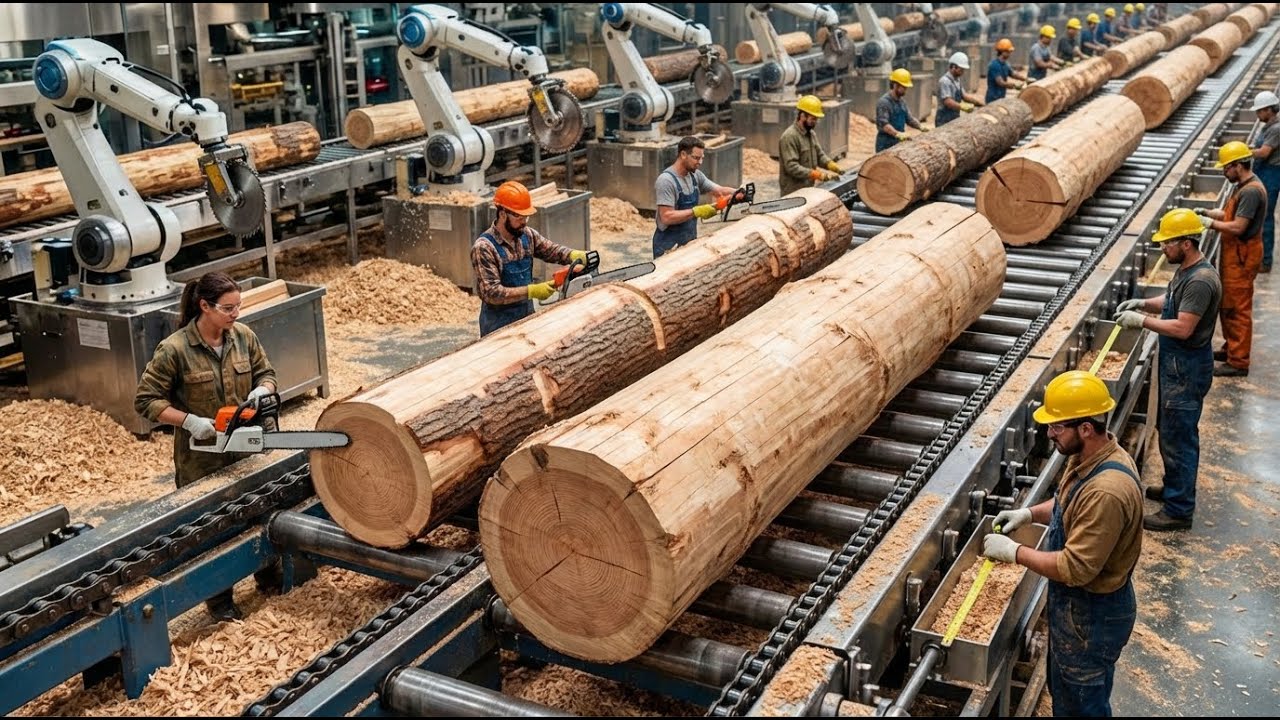Inside The Factory | How Massive Wood Planks Are Transformed into Ultra-Strong Bridge Girders