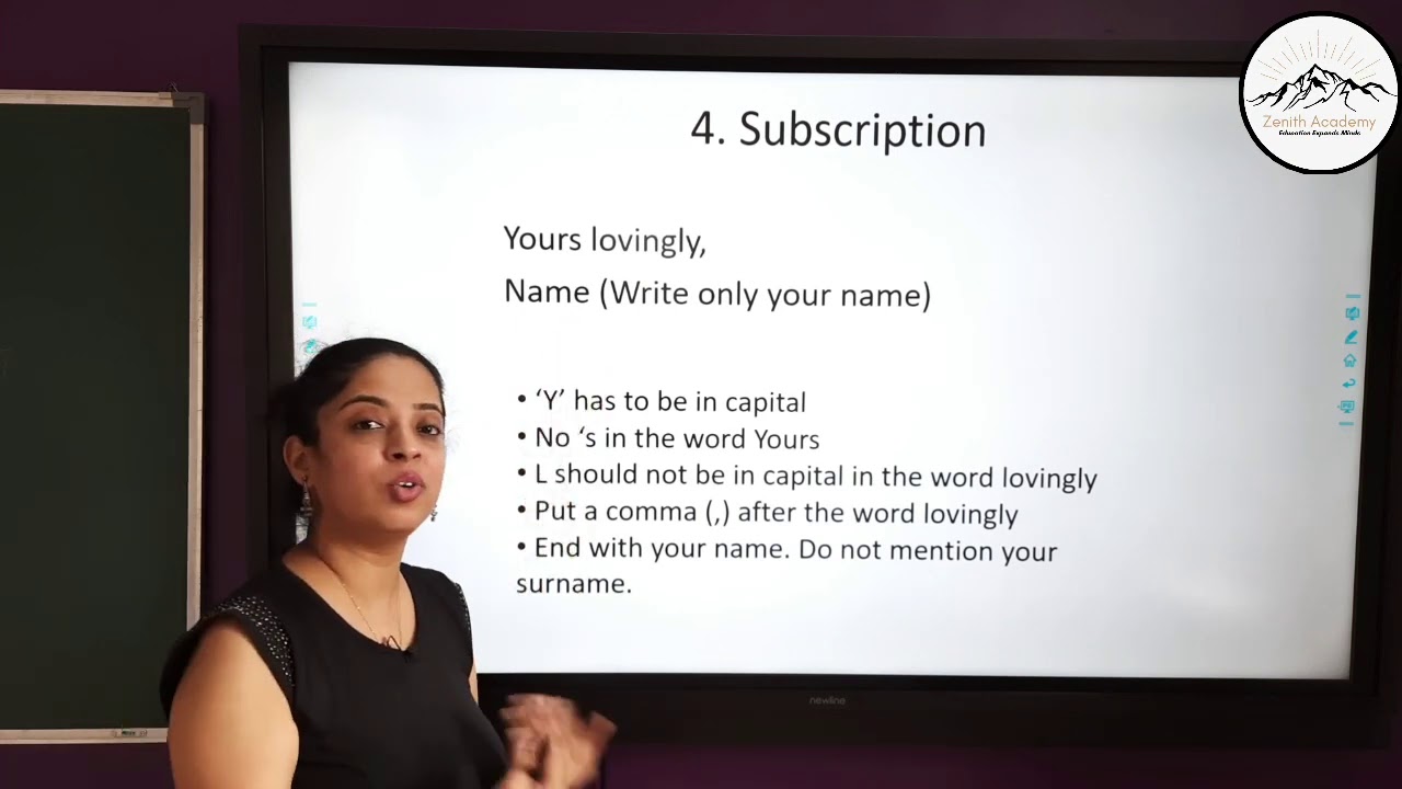 Informal letter writing ICSE  - Rules, format,  marks distribution & assignment