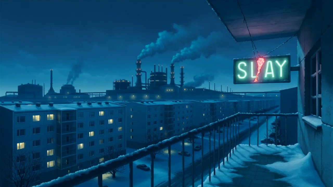 Sovietwave Mix: The Ghost Shift [13-min Visual Ambient] | Empty Factory & Sleeping City