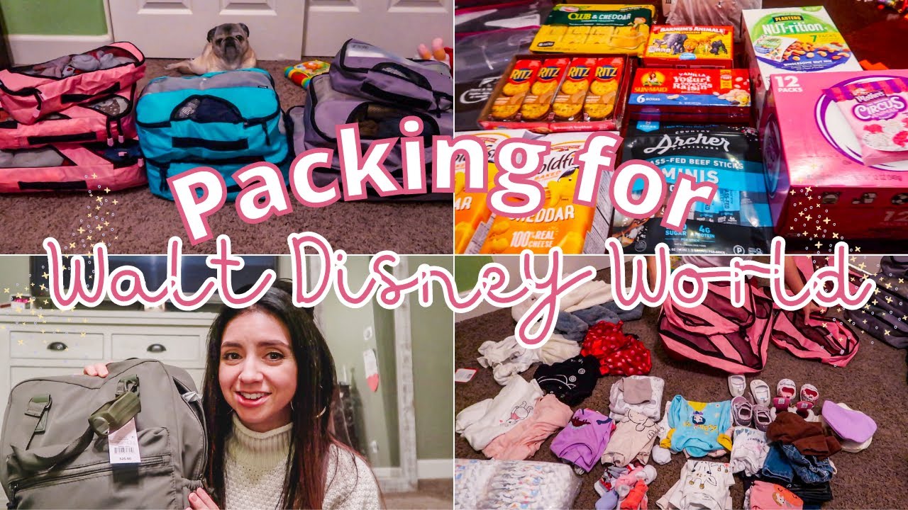 Packing for Walt Disney World!//Snacks for the plane, packing cubes, & carabiners!