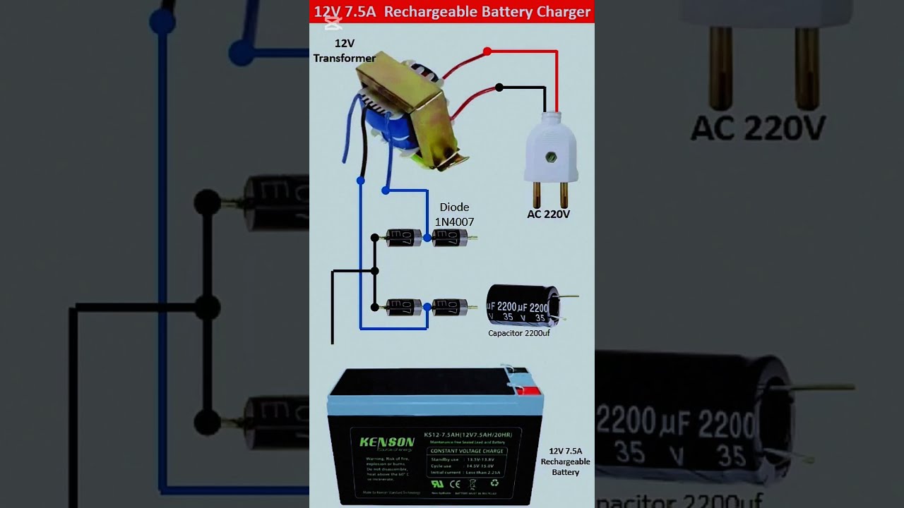 How To Make 12 Volt Battery Charger