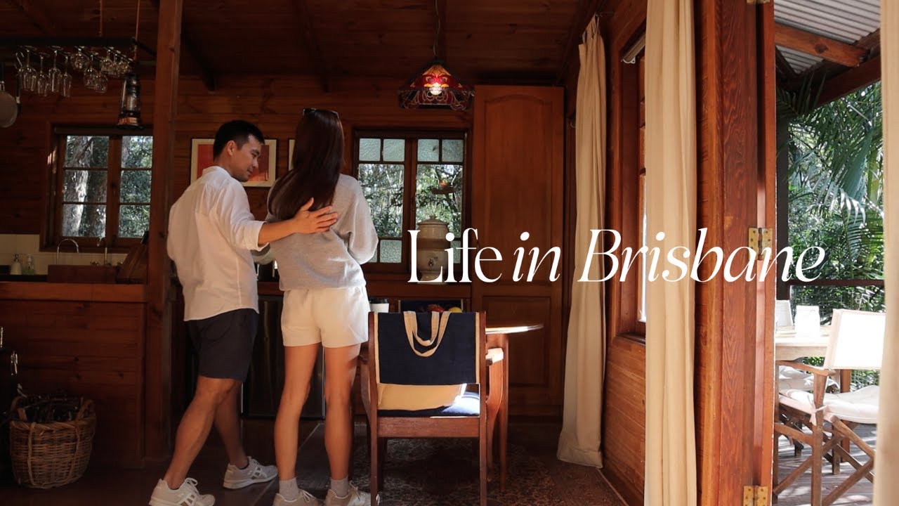 vlog | life in brisbane | getaway to sunshine coast, cabin in the woods | cooking & nature ASMR 🎧🍃