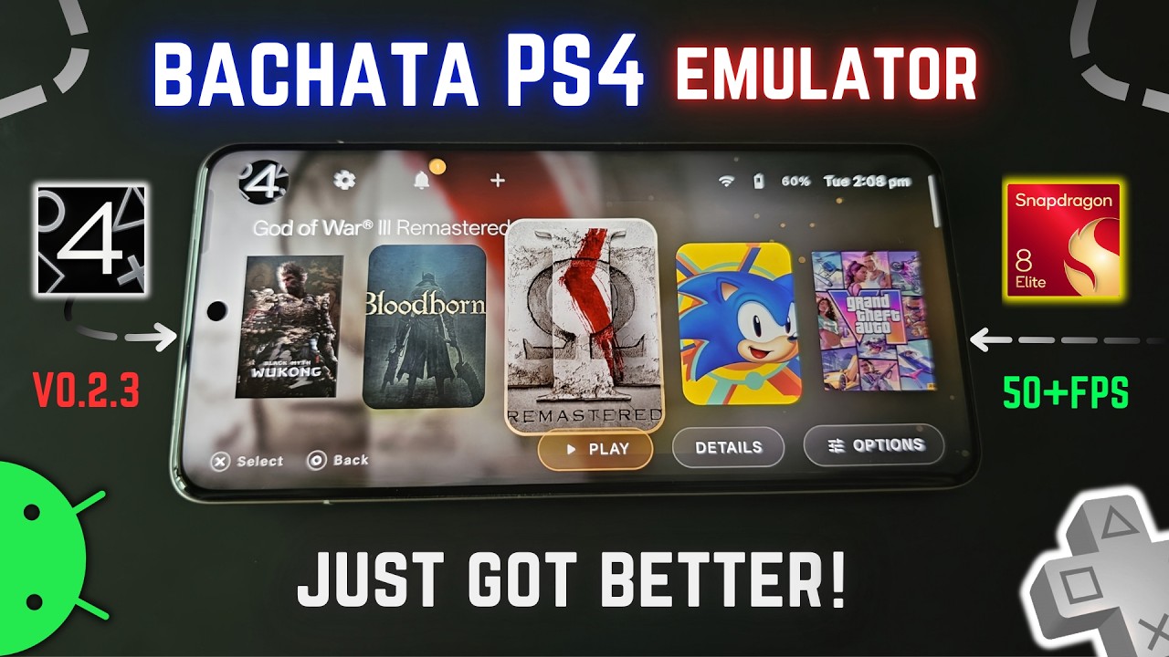 Новое обновление эмулятора PS4 Bachata S4 v0.2.3 на Android: настройка! &mdash; God of War 3 Remastered...
