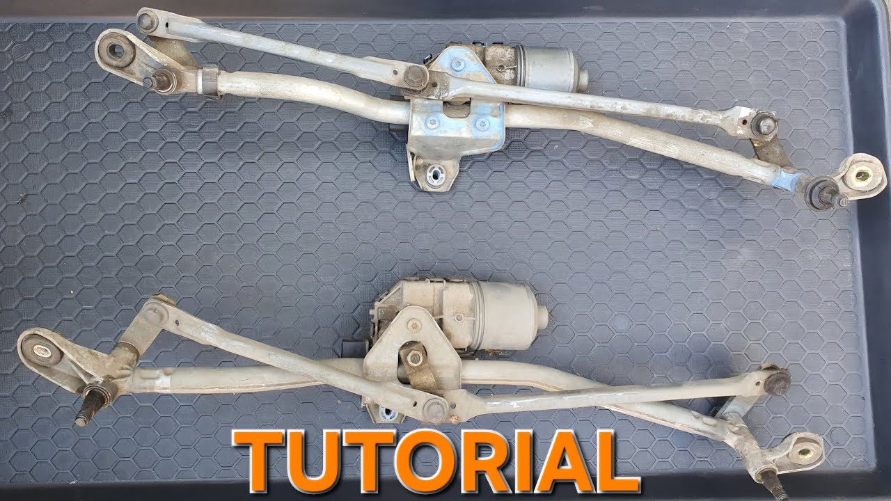 🔘Înlocuire ansamblu ștergătoare parbriz Audi A4 B6🔘Windshield wiper motor & transmission replacement