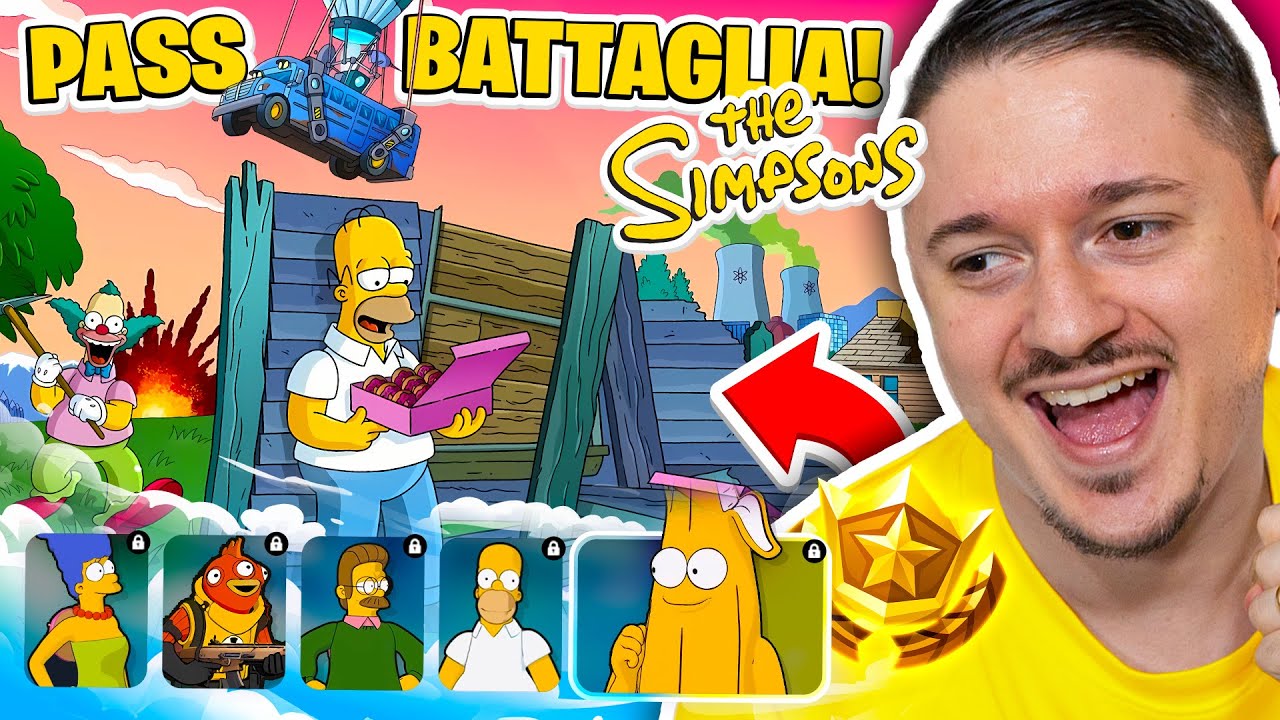 TUTTO il PASS BATTAGLIA SIMPSONS su&nbsp;FORTNITE