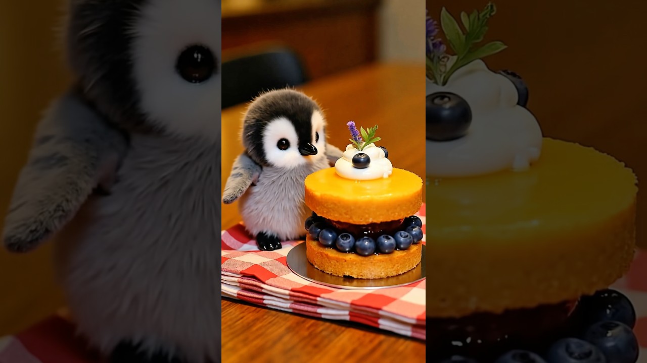 What a lovely penguin #cute #adoreble #petlovers #penguin #animals #cake #heartwarming #lovely