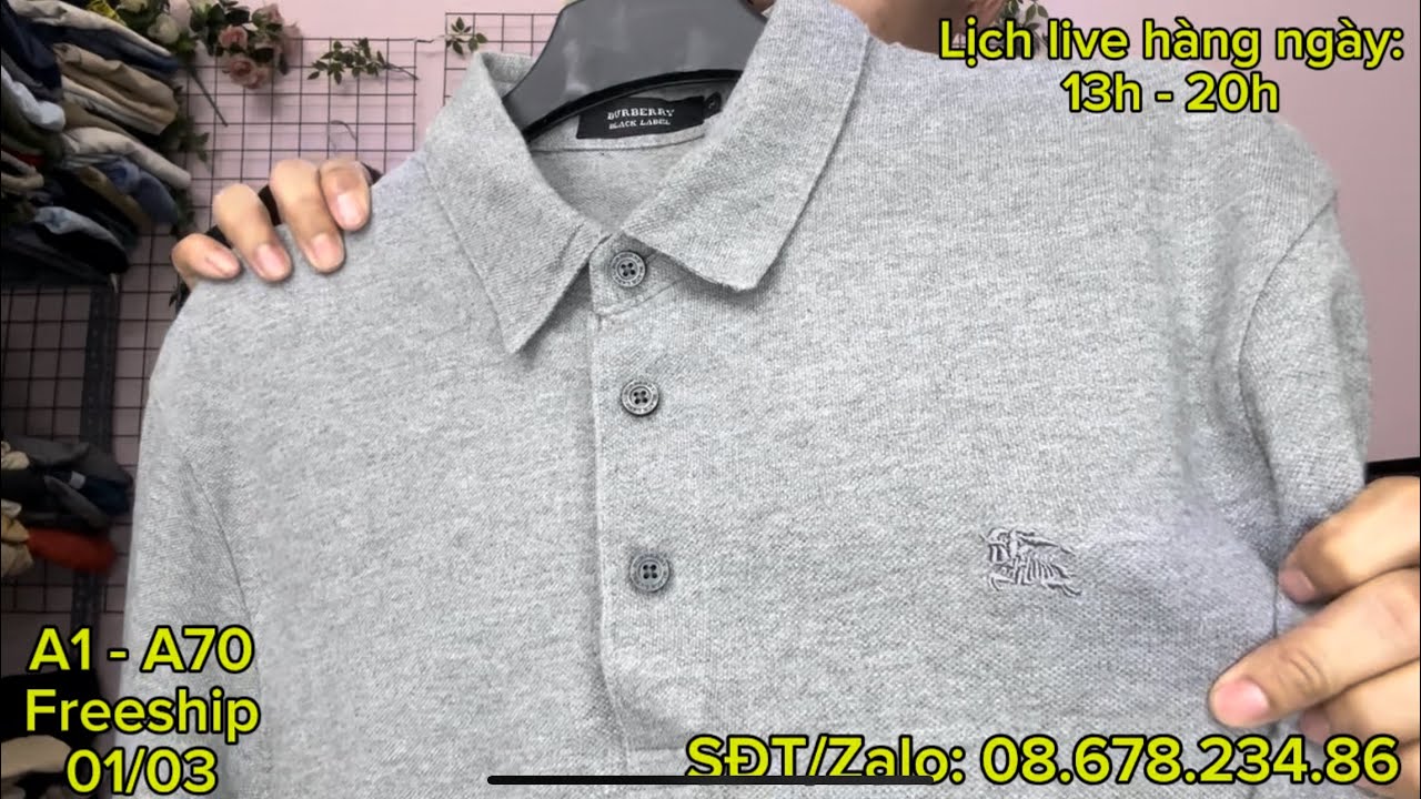ÁO POLO, SƠ MI HIỆU BBR LE COQ RAPLAUREN NIKE ADIDAS BAO SHIP TOÀN QUỐC A1 - A70 01/03