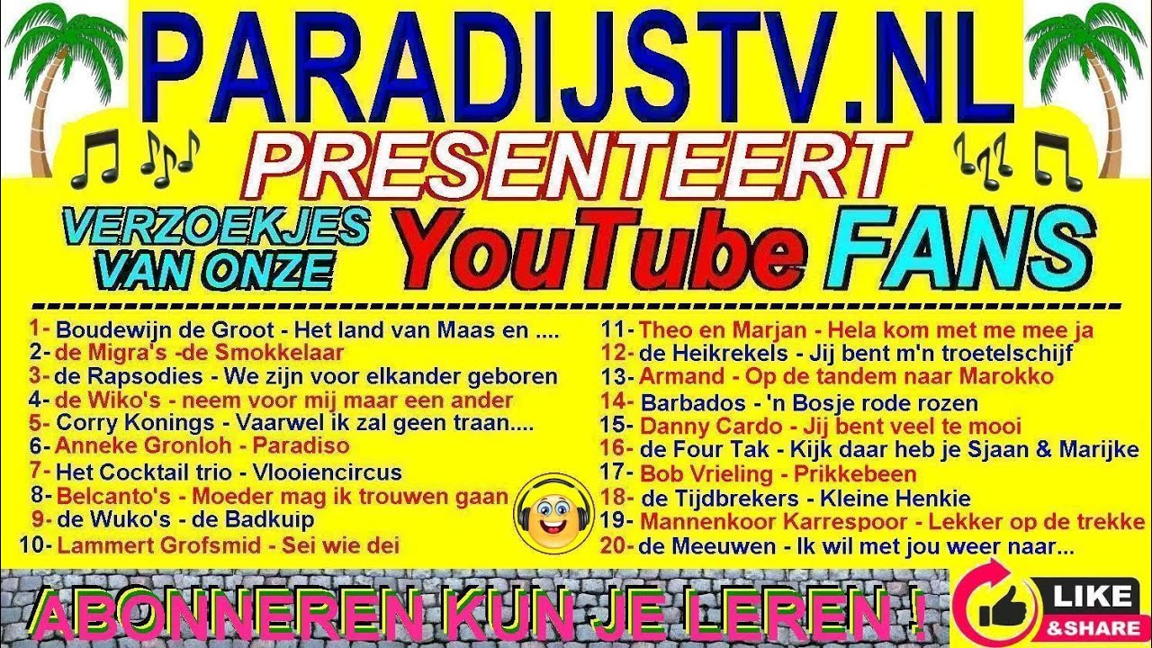 22-02-2025: ParadijsTV  met de verzoekjes van onze YouTube fans