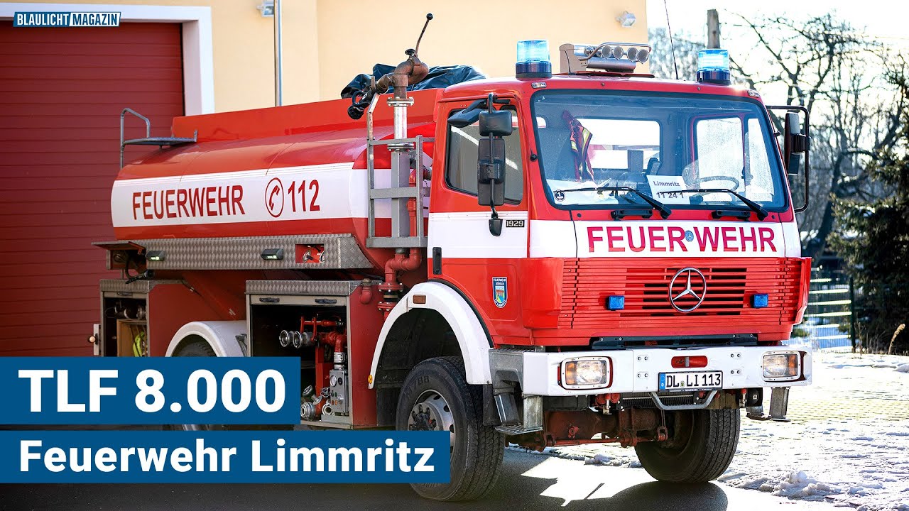 Das TLF 8.000 der Feuerwehr Limmritz