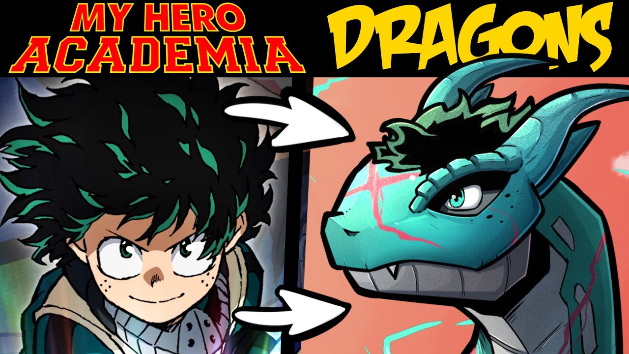 MY HERO ACADEMIA Heroes as DRAGONS?! (Lore and Speedpaint)