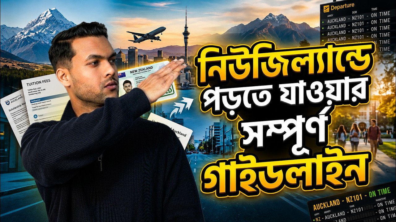 New Zealand Student Visa from Bangladesh 2026 🇳🇿 | PR, Jobs, Cost & Reality for Bangladeshi Students
