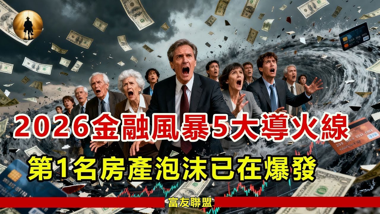 2026金融風暴「5大導火線」排行！第1名「房產泡沫」已在爆發，立刻清空資產，這是教科書學不到的，別當最後老鼠！