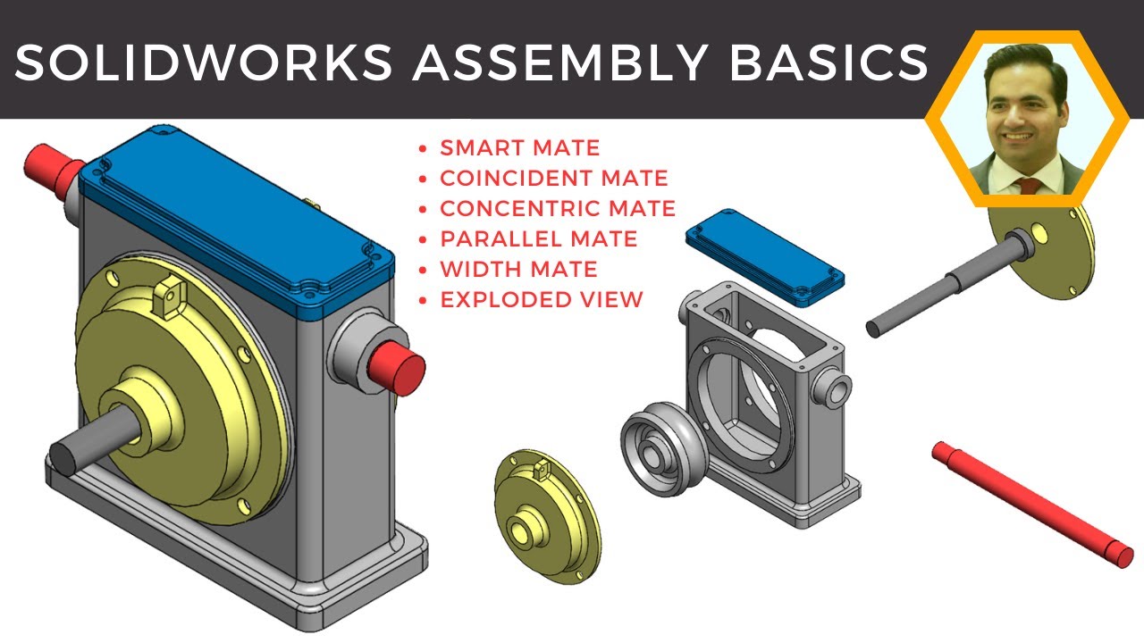 SolidWorks Assembly for Beginners: Basic Assembly Mate Commands Tutorial