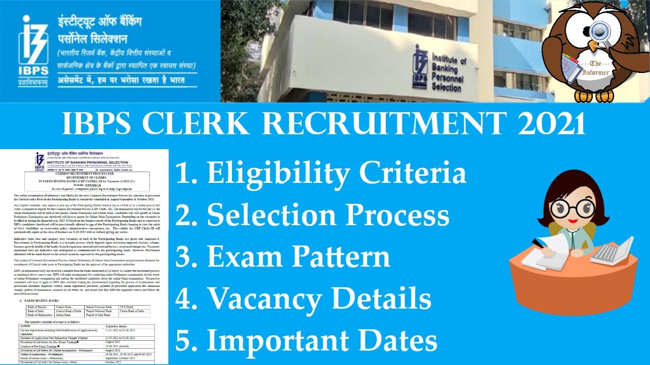 IBPS Clerk Notification 2022 | IBPS Clerk Selection Process 2022, Eligibility, Exam Pattern