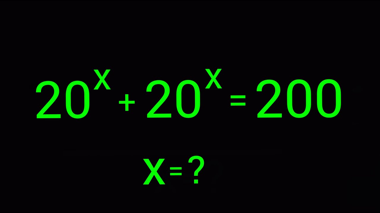 A Nice Exponents Problem
