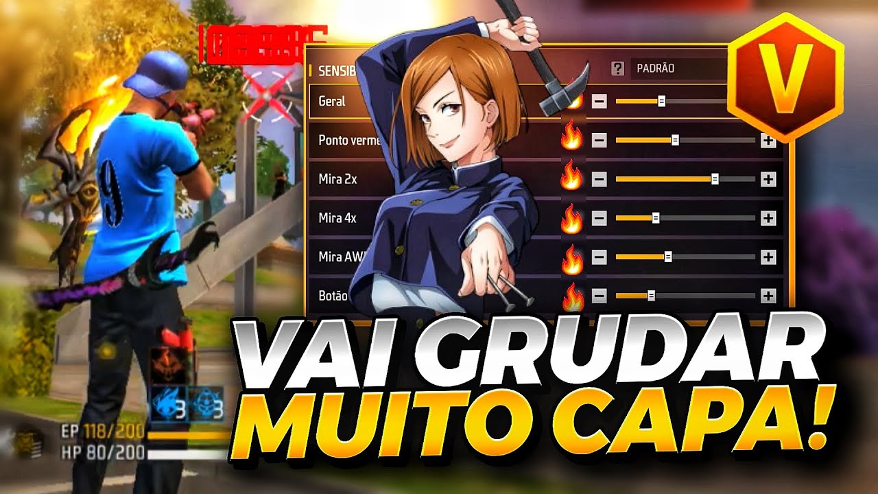 ATUALIZADA 2026!🔥 A MELHOR SENSIBILIDADE para SUBIR CAPA na NOVA ATUALIZAÇÃO do FREE FIRE!