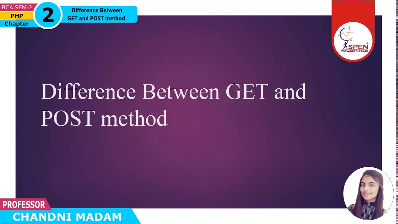 Difference Between GET and POST method