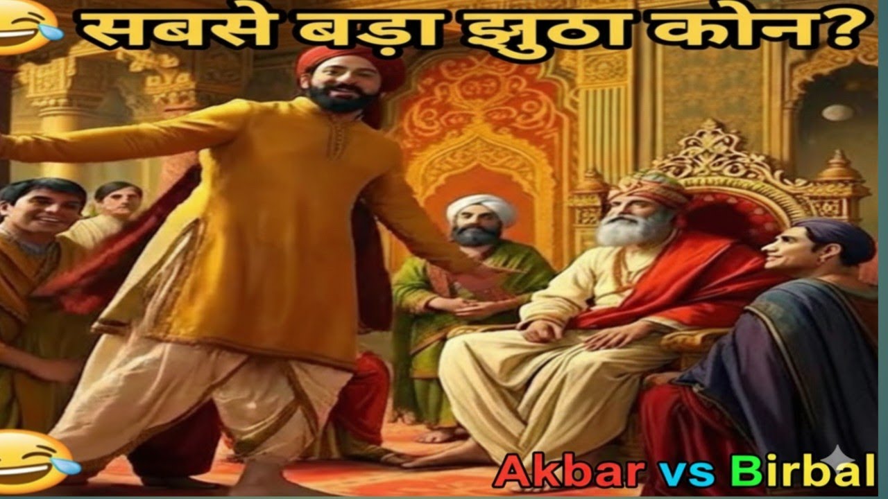 Akbar & Birbal Funny Episode: Who Told the Biggest Lie? 🤣 अकबर और बीरबल की मज़ेदार कहानी🥰 